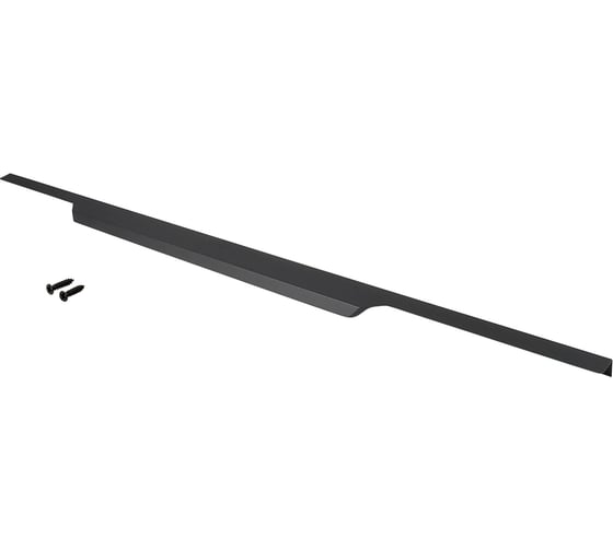 Изображение товара Ручка торцевая Kerron, 900 мм (фасад 18 мм), матовый черный RT-004-900 BL