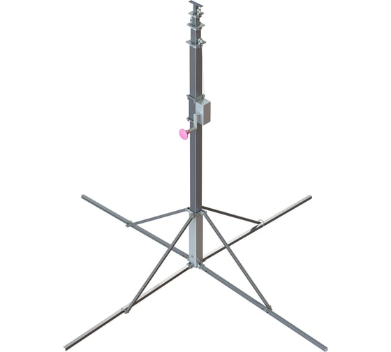 Изображение товара Телескопическая усиленная мачта REXPO с ручной лебедкой 4 колена 5 метров РЭК-45У