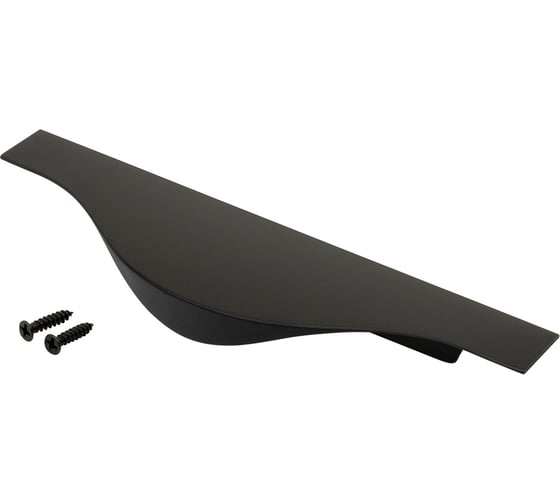 Изображение товара Ручка торцевая Kerron, 200 мм (фасад 18 мм), матовый черный RT-002-200 BL