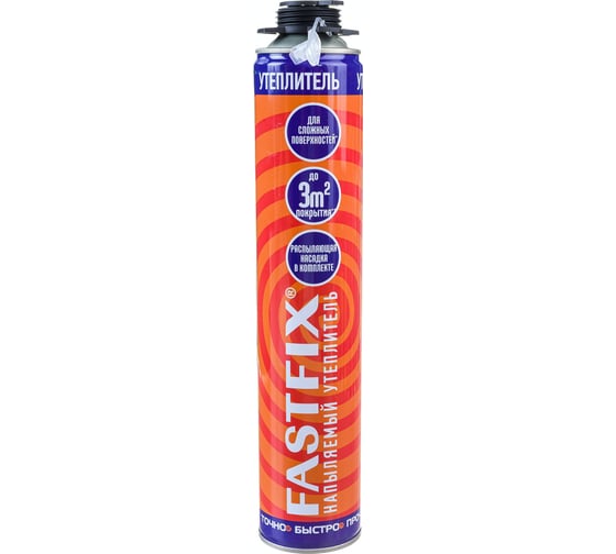 Изображение товара Напыляемый однокомпонентный полиуретановый утеплитель PENOPLEX в аэрозольной уп. FASTFIX TU0-0001906