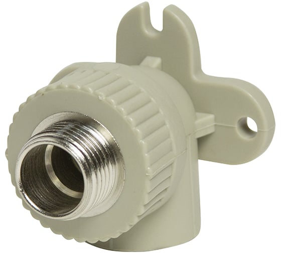 Изображение товара Комбинированный уголок VRT 25х3/4 нар., с креплением, серый, Россия EVER plast 538438