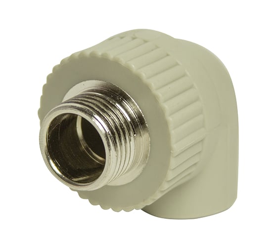 Изображение товара Комбинированный уголок VRT 20х3/4 нар., серый, Россия EVER plast 538425