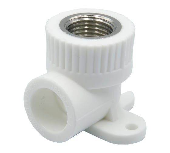 Изображение товара Комбинированный уголок VRT 25х1/2 вн., с креплением, белый, Россия EVER plast 538279