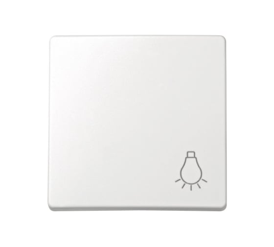 Изображение товара Клавиша для одноклавишного выключателя Simon S73 Loft, с пиктограммой лампа, белый 73018-60