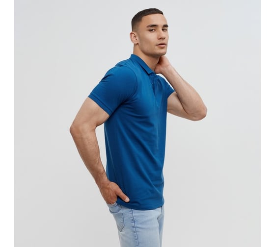 Изображение товара Мужская футболка (поло) MINAKU Basic line цвет синий, р-р 44 7576578
