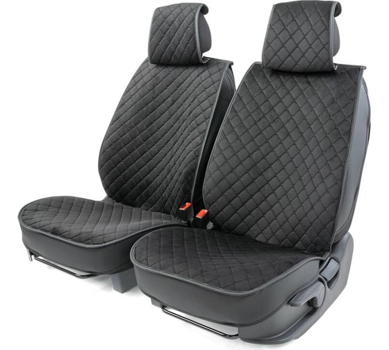Изображение товара Каркасные накидки на передние сиденья CarPerformance 2 шт., алькантара CUS-2012 BK/BK