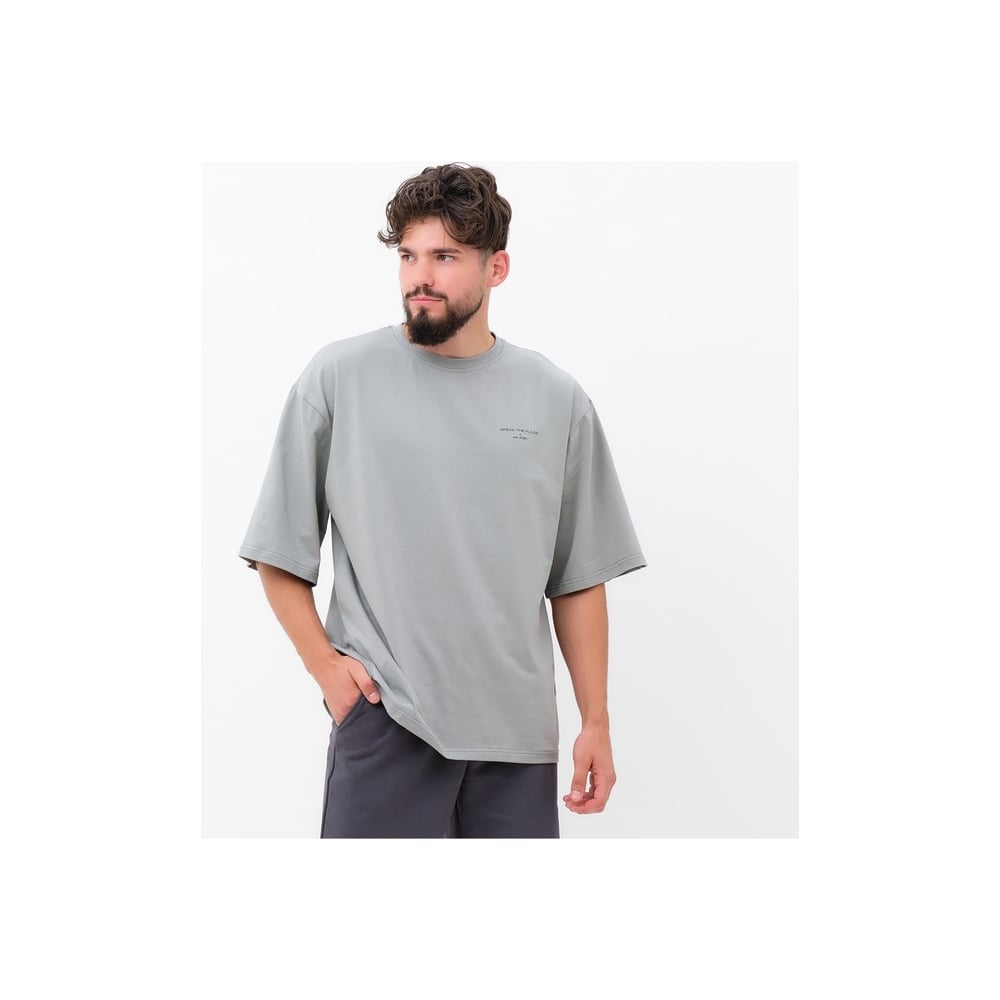 Изображение товара Мужская футболка MIST Break серый размер 52 легко стирается и комфортна