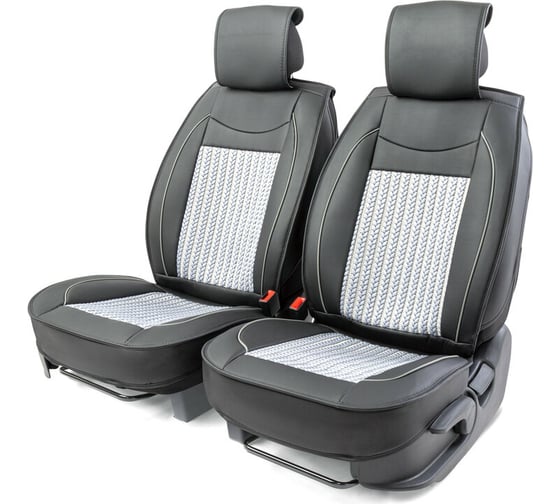 Изображение товара Каркас накидки на переднее сиденье CarPerformance 2 шт., экокожа CUS-2072 BK/GY