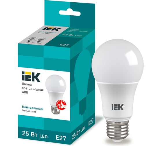 Изображение товара Лампа IEK LED A80 шар 25Вт 230В 4000К E27 LLE-A80-25-230-40-E27