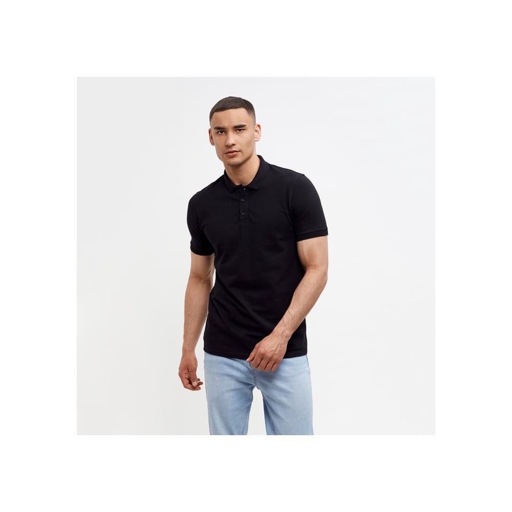 Изображение товара Мужская футболка поло MINAKU Basic line черный размер 46 повседневная одежда