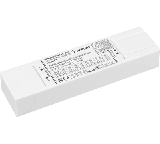 Изображение товара Блок питания Arlight SPV-SP-20-PFC-ZIGBEE-RF 1шт 046171