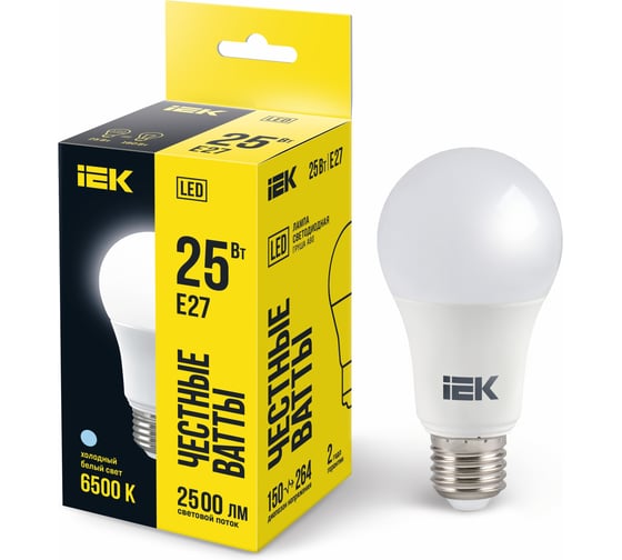 Изображение товара Лампа IEK LED A80 шар 25Вт 230В 6500К E27 LLE-A80-25-230-65-E27