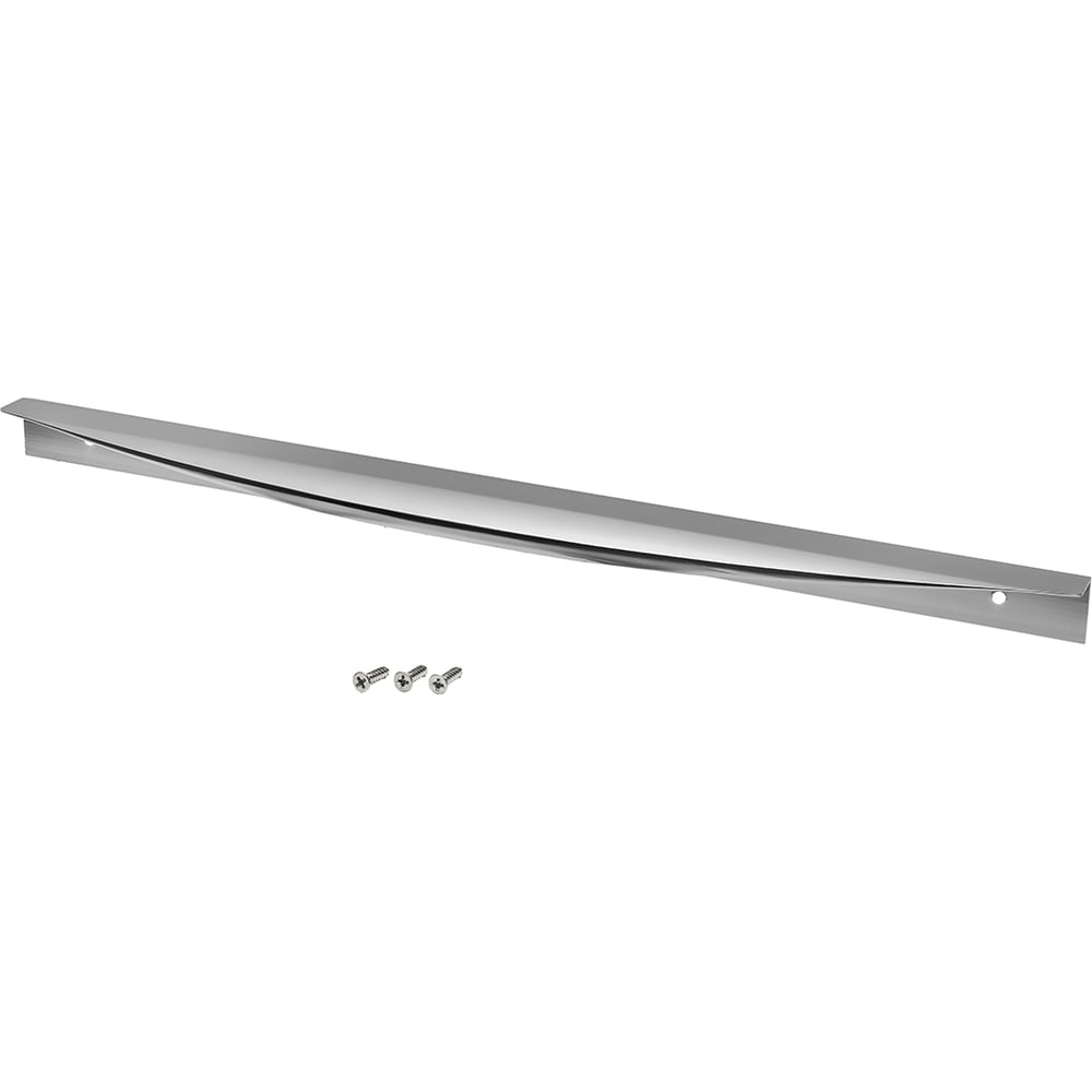 Изображение товара Комплект из 2 шт. ручка торцевая Kerron, 450 мм (фасад 18 мм), хром RT-003-450 SET2(RT-003-450)