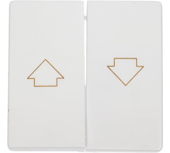 Изображение товара Клавиши для выключателя управления жалюзи Simon S82, S82N, S82 Detail, 2 штуки, белый 82028-30