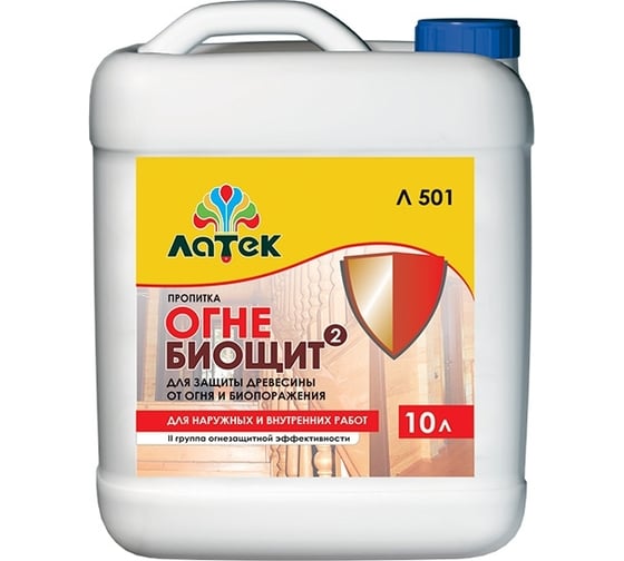 Изображение товара Пропитка Латек "ОГНЕ-Биощит-2" 10 л Л501 LAI005