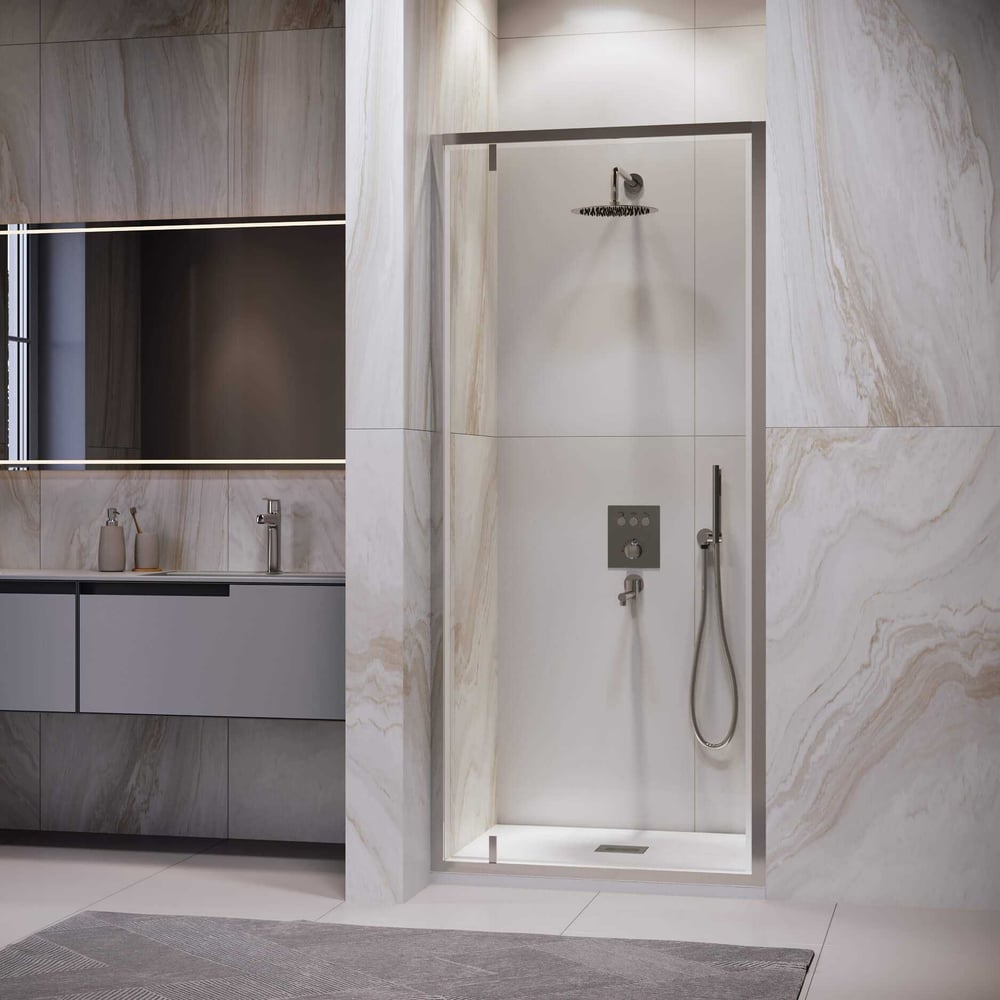 Изображение товара Душевая дверь RGW 70х195 LE-102 хром стекло 6 мм распашная