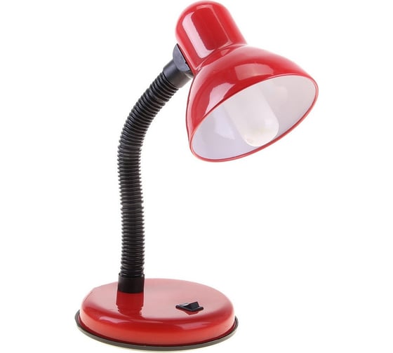 Изображение товара Настольная лампа RISALUX Е27, с выключателем 220В красная 203В 739299