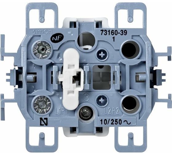 Изображение товара Одноклавишный кнопочный выключатель с подсветкой Simon, 10А 250В, S73, S73 Loft 73160-39