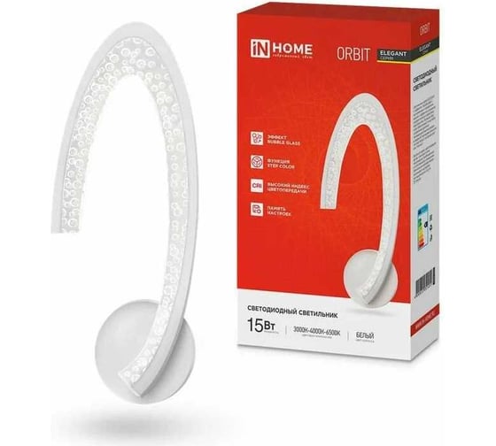 Изображение товара Светильник светодиодный IN HOME ELEGANT ORBIT 15Вт 230В 3000-6500K 1200Лм STEP COLOR белый 4690612051451