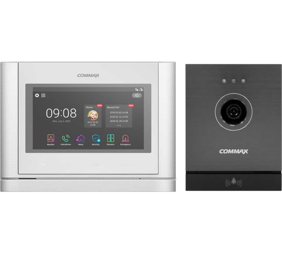Изображение товара IP Комплект видеодомофона и вызывной панели COMMAX CIOT-1020MWhite/D21M CIOT-1020MWhite/CIOT-D21M