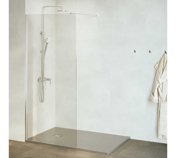 Изображение товара Душевая перегородка RGW 140х195 WA-010 хром, прозрачное, 8 мм 351001014-11