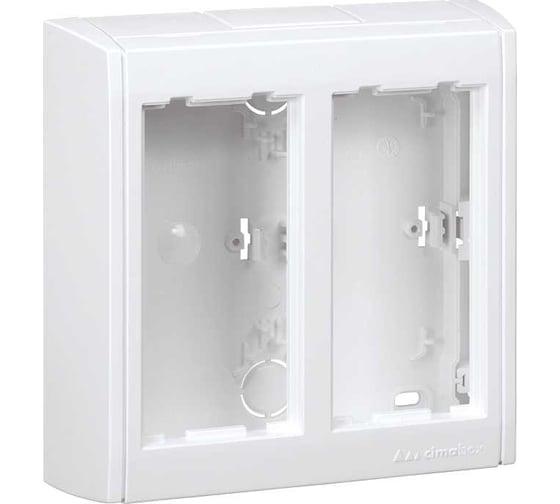 Изображение товара Настенный блок Simon на 2 S-модуля Сима Про, поверхностный монтаж, белый SBC200-9