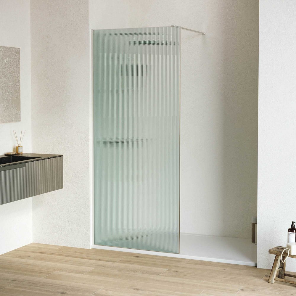 Изображение товара Душевая перегородка RGW 100х195 WA-08 хром закаленное стекло 8 мм