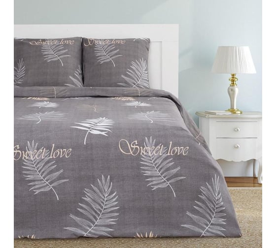 Изображение товара Комплект постельного белья Этель 2 сп "Sweet Love"175x215см,200x220см,70x70см-2 шт, 100% хлопокопок, бязь125 г/м2 5126824