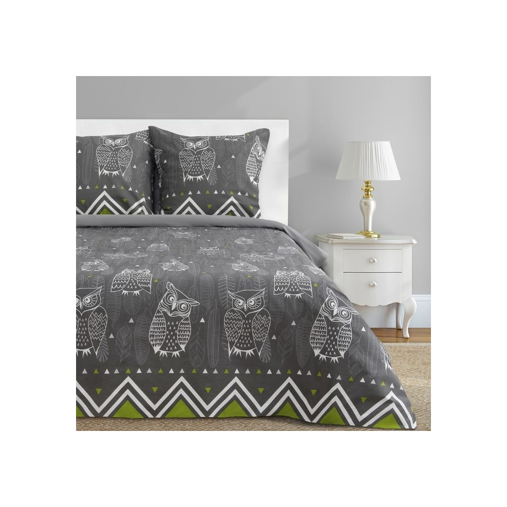 Изображение товара Комплект постельного белья Этель 1.5 сп Ушастые совы из бязи 150x214 см