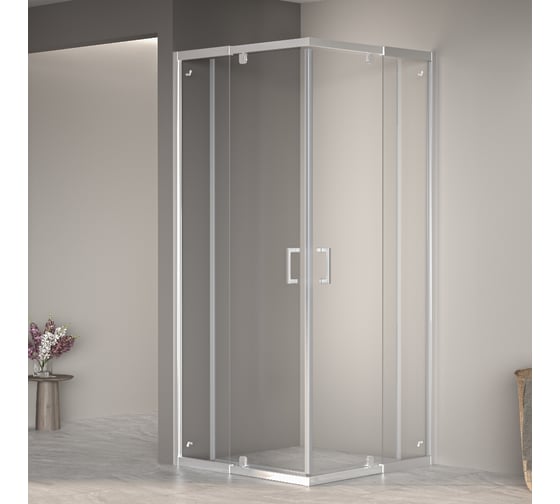 Изображение товара Душевой уголок RGW 90-100х90-100х195 PA-038 квадрат/хром/прозрачное/6 мм (Easy) 350803899-11