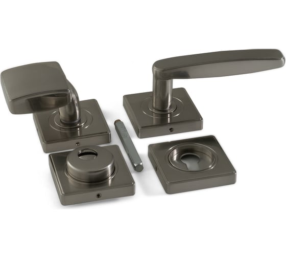 Изображение товара Комплект ручек Rav Bariach глухая/поворотная, с броненакладкой SAPPHIRE 37000000058