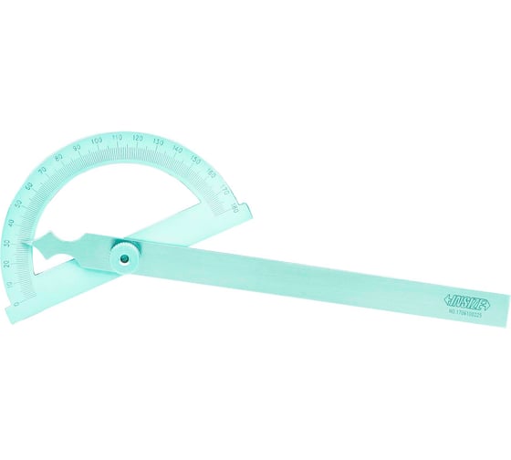 Изображение товара Угломер INSIZE 0-180, 150x200, деление 1, погрешность ±0.3, 4799-1150