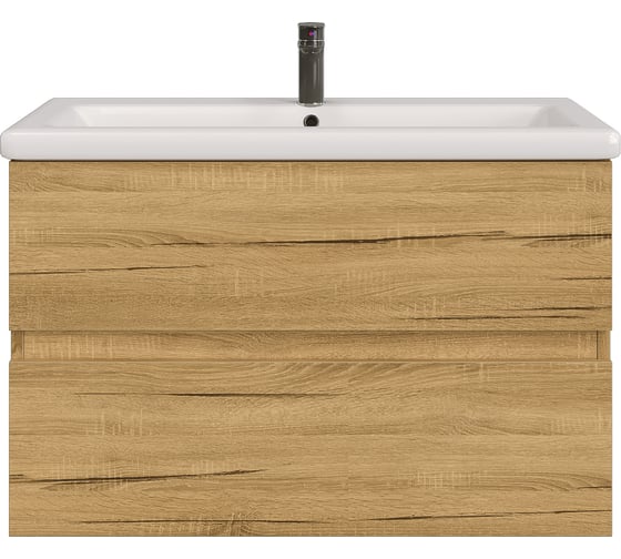 Изображение товара Тумба с раковиной в ванную RUVANN DREVA 80 + Como 80 подвесная Т.DREVA.Д-80П-KIT-COM