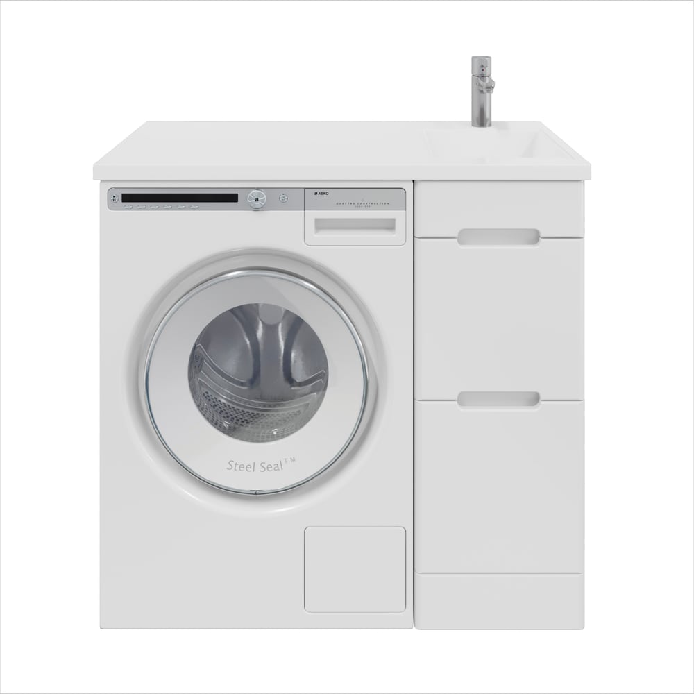 Изображение товара Тумба с раковиной в ванную RUVANN DUET 40 + Даллас 100 правый, напольная Т.DUET.П-40Н-KIT-DAL100P