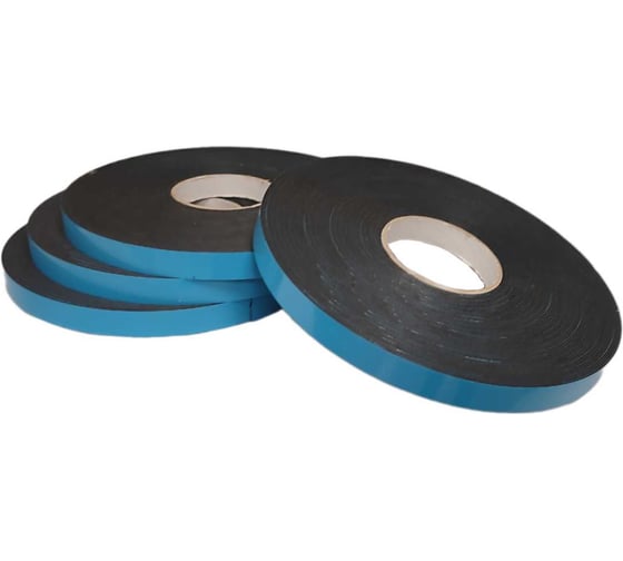 Изображение товара Скотч ACG 1 шт/уп., синий лайнер двусторонний, самокл. для грузиков, 19 мм, 50 м, катушка LUXOR 1024733