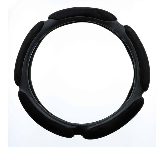 Изображение товара Оплетка руля ЕРМАК спонж, 5 подушек, черный, разм. (М) 708-352