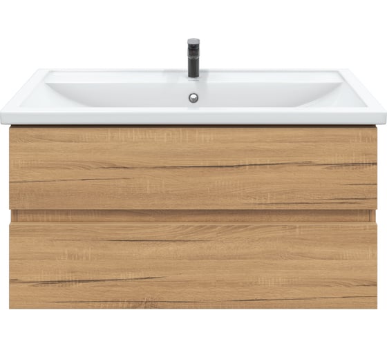 Изображение товара Тумба с раковиной в ванную RUVANN DREVA 100 + Фостер 100 подвесная Т.DREVA.Д-100П-KIT-FOS