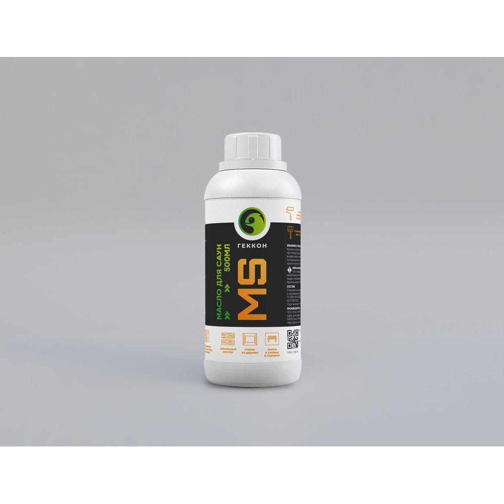Изображение товара Масло по дереву Gekkon для обработки саун, 0,5 л
