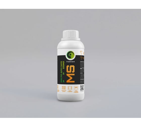 Изображение товара Масло по дереву Gekkon для обработки саун, 0,5 л mds05