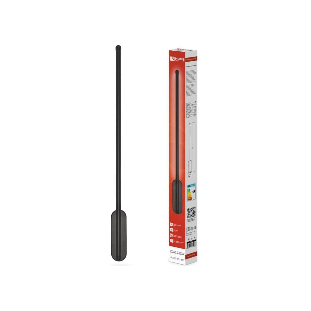 Изображение товара Светильник светодиодный IN HOME ESTETIKA LUV-60A-40BL 10Вт 230В 4000K 700Лм 600x50x25 черный 4690612054483