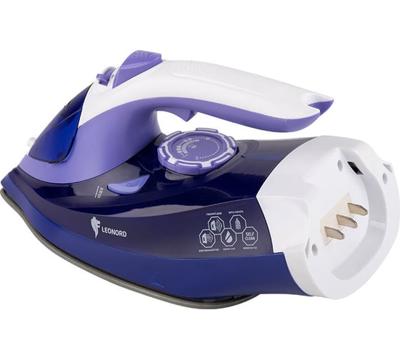 Изображение товара Утюг Leonord беспроводной LE-1807U фиолетовый 2600Вт, спрей, пар, паровой удар, керамическая подошва 108250