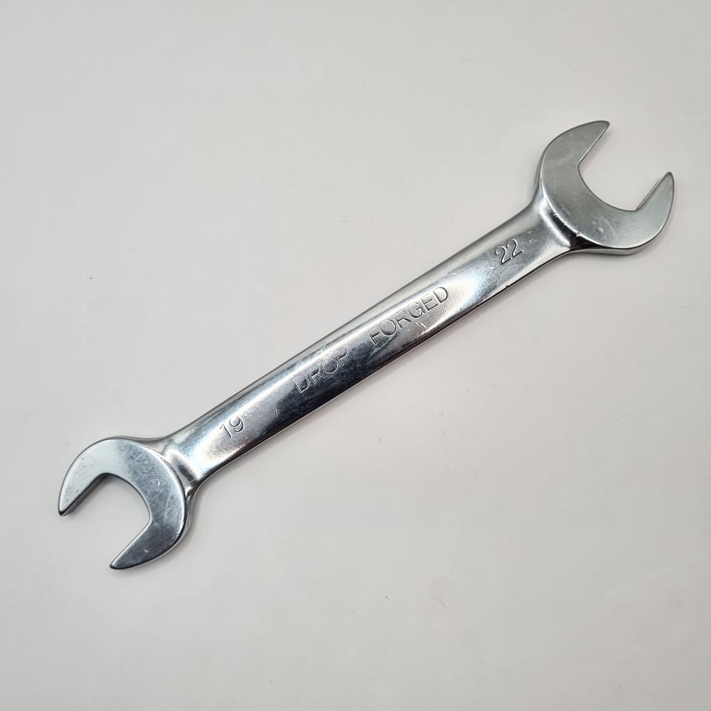 Изображение товара Ключ гаечный рожковый APIX 19x22, двухсторонний, стальной