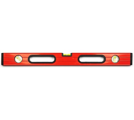 Изображение товара Уровень окрашенный ALUKOMTOOLS с ручками и 3 акриловыми индикаторами, 120 см 2214992120R