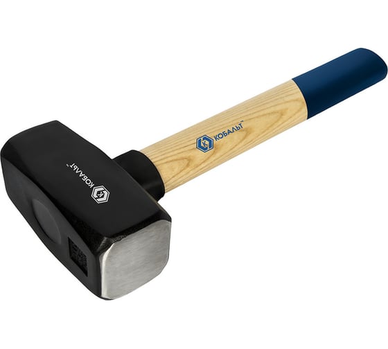 Изображение товара Кувалда КОБАЛЬТ 4 000 г, деревянная рукоятка из ясеня, длина рукоятки 350 мм 918-848