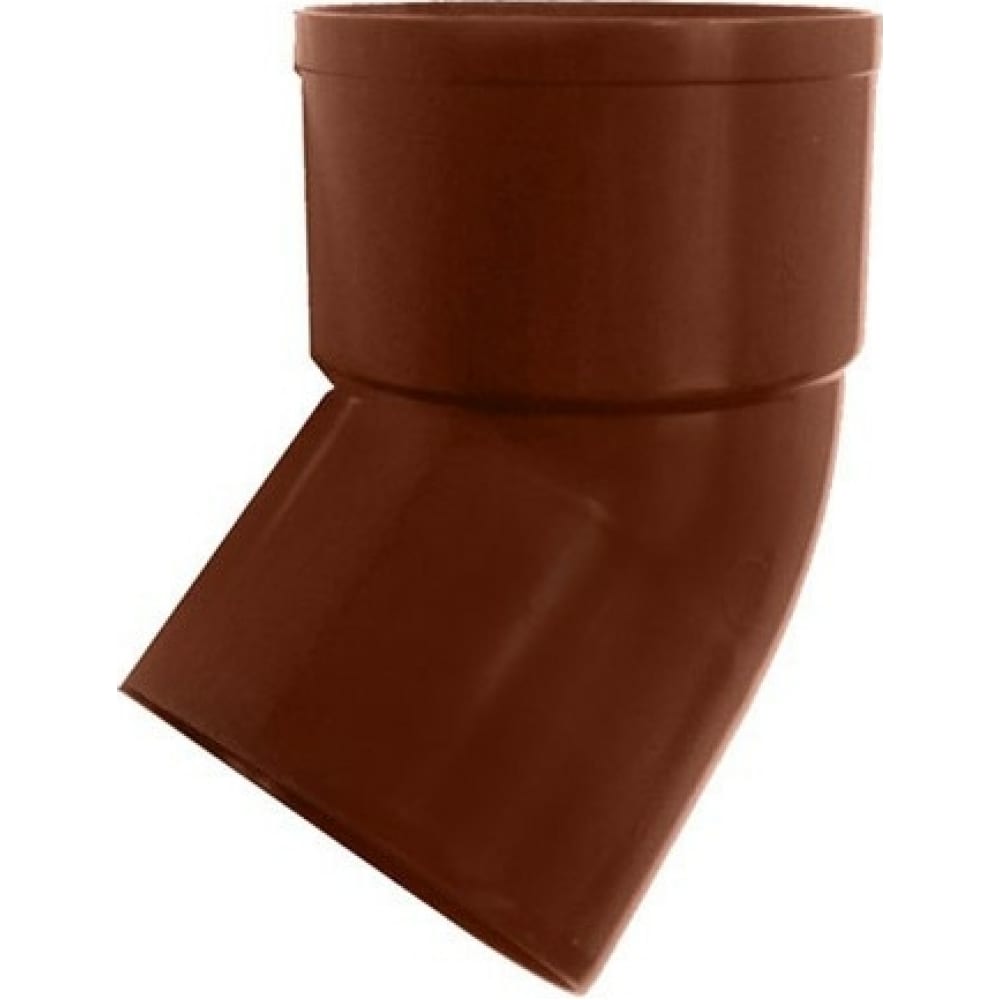 фото Отвод водосточной трубы murol 45 градусов, 80 мм, коричневый 12580