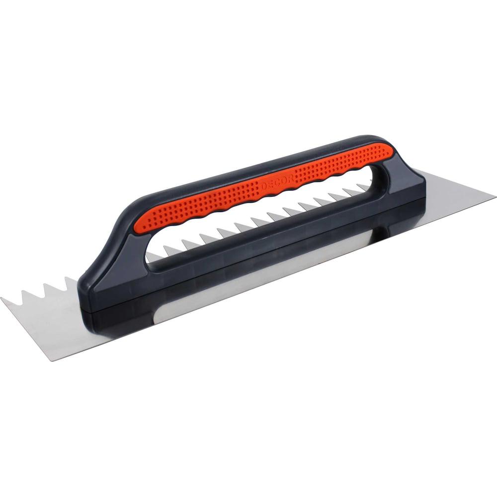 Изображение товара Гладилка DECOR 3К 480x130мм нержавеющая сталь зуб треугольный 20х27 мм