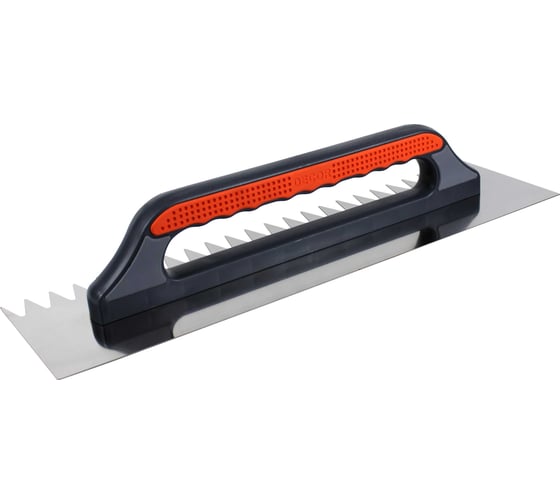 Изображение товара Гладилка DECOR 3К 480x130мм, нержавеющая сталь, зуб треугольный 20x27 мм, 0.7 мм 690-777 11613765