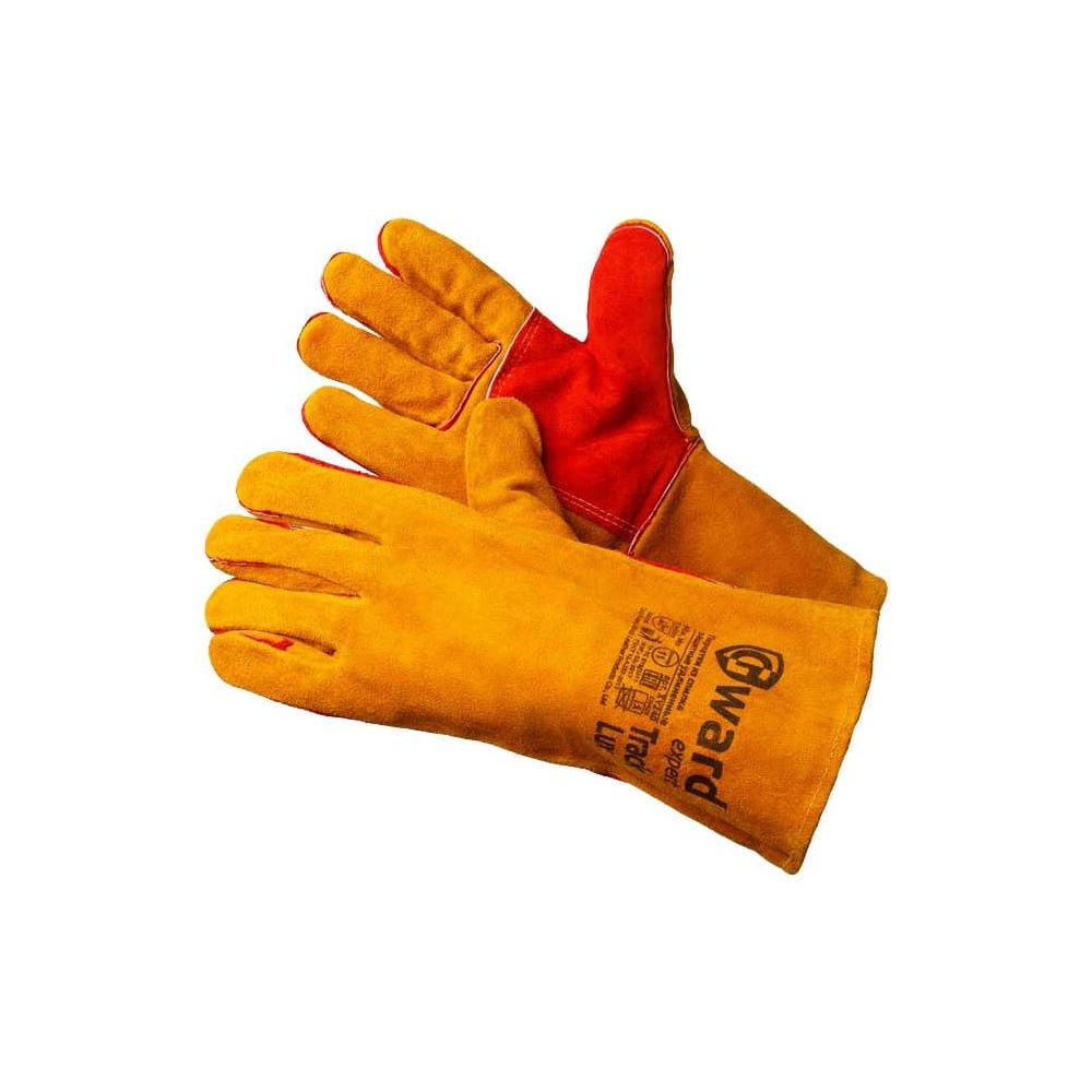 Изображение товара Краги защитные Gward Track Lux оранжевые усиленные 12 пар XXL