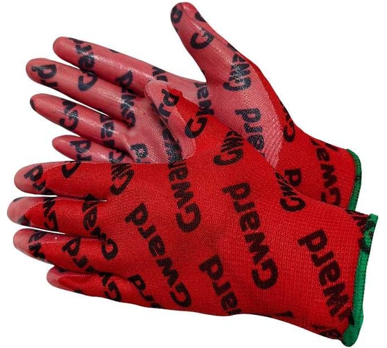 Изображение товара Перчатки нейлоновые Gward с нитриловым покрытием, размер XL, 12 пар в упаковке N4001Gward/XL12