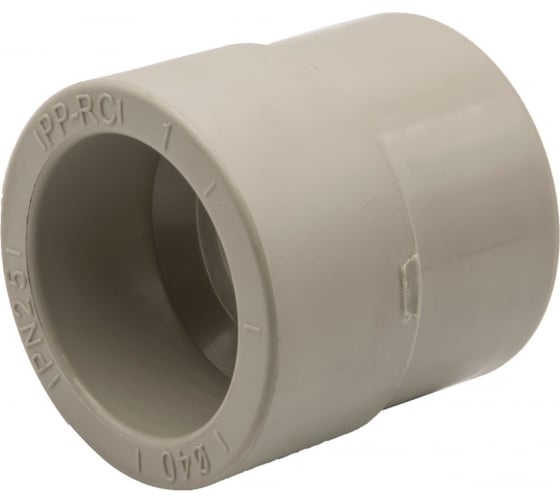 Изображение товара Переходная муфта VRT 50/40, наружная/внутренняя, EVER plast, серый 538357